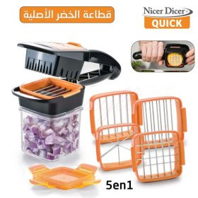 Home Chef Nicer Dicer Multi-Cutter 5en1 Pour Fruits Et Légumes